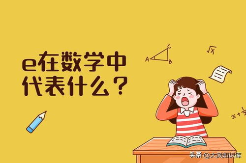 e在数学中代表什么