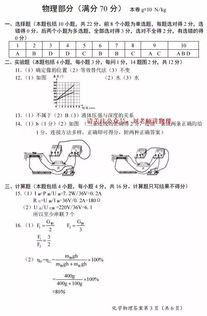 2018年呼和浩特市中考试卷和答案 语文 数学 英语 化学 物理 历史 政治 