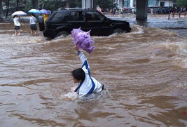 海南海口暴雨成灾 部分交通瘫痪 