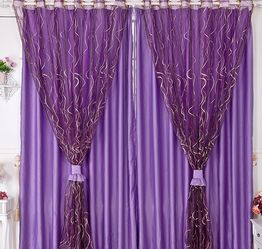 紫色典雅浪漫卧室设计效果图 