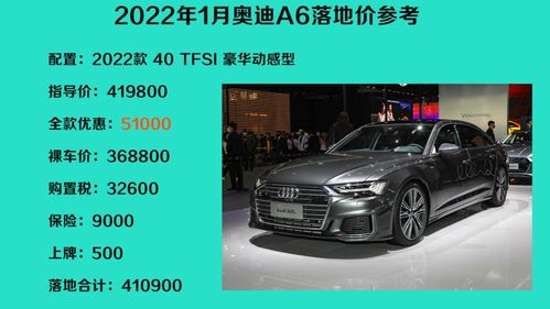 奥迪a6多少钱2022款落地价,全面了解购车成本