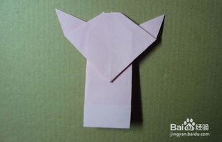 如何用纸折猫咪 