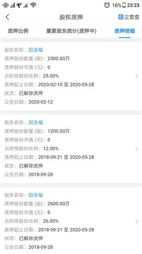 中登网质押解除后多久可信息公示