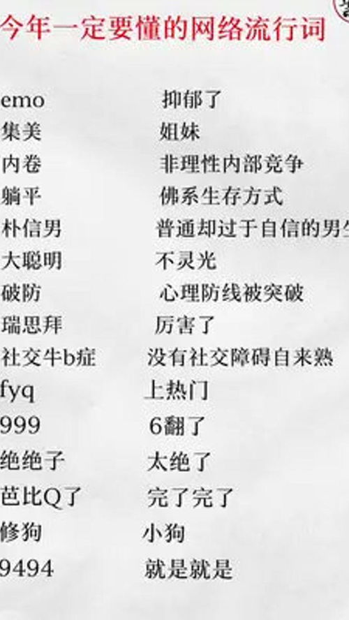 最近流行的网络用语及其意思 最近流行的网络用语及其意思 词条