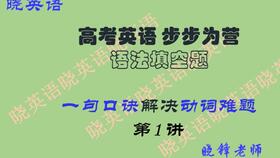 语法填空微技能 动词提示词解题技巧