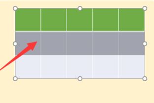 ppt里插入的表格每行颜色不同是怎么弄的 如图效果 