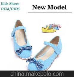 儿童鞋公主鞋 女童皮鞋 品牌广州童鞋厂OEM贴牌加工定做