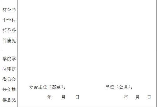 学士学位资格审查表怎么填 