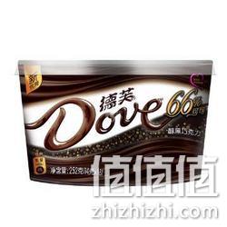 限华东 Dove 德芙 醇黑巧克力 66 可可 252g 碗 1号店价格20元 – 值值值 