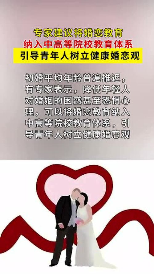 专家建议将婚恋教育，你觉得呢(婚姻恋爱专家)