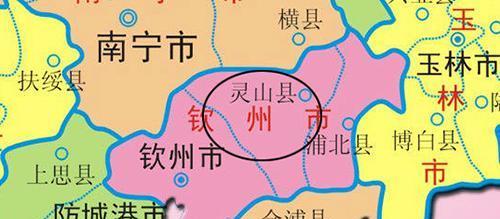 灵山县乡镇地图全图图片