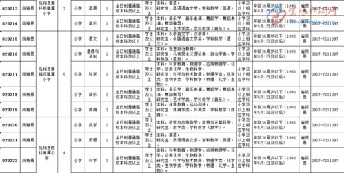 宝鸡市2020年特岗教师招考公告