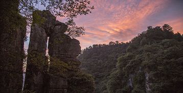 宜昌旅游方山风景区清江河畔小蓬莱 