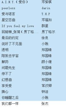 非主流歌曲有哪些好听的 