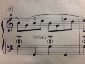 这个五线谱肿的波浪线是什么意思，钢琴上怎么弹