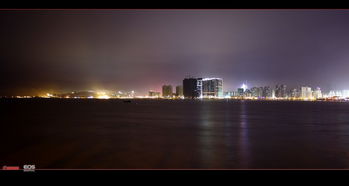 珠海情人路拍夜景