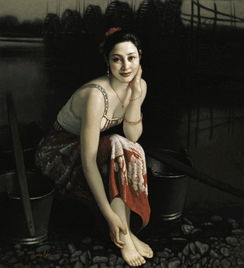 写实派画家王嫩的人物油画,古典神韵之美 