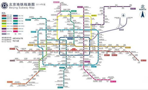 北京城市地铁图,北京地铁网络