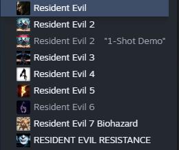 生化危机系列Steam统一英文命名,Biohazard成过去式