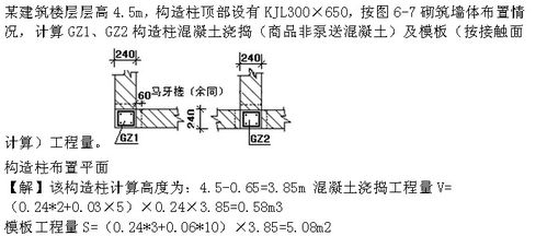 混泥土和模板的工程量怎么计算.手算的