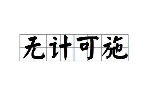 《无计可施》的典故,无计可施——成语典故的智慧之光