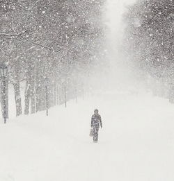 梦见自己被雪困住或在雪中迷路是什么意思(梦见自己被困雪里)