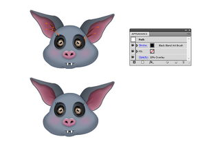 如何在Adobe Illustrator中绘制一个可爱的蝙蝠字符