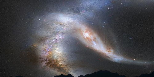 当仙女座星系与银河系碰撞时会发生什么