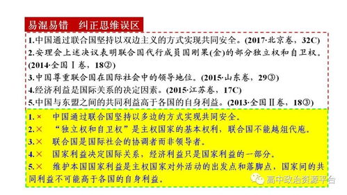 政治干货丨2020高考政治重大热点复习 人类命运共同体 附电子版