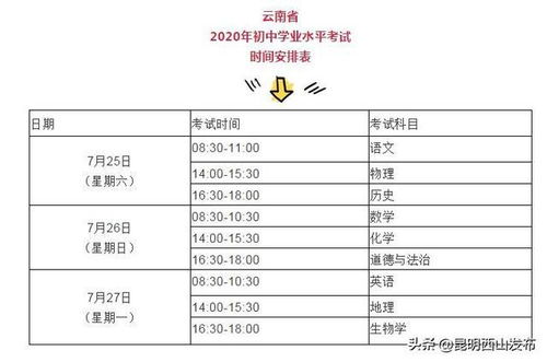 重磅官宣 2020年云南中考时间延期至7月25 27日