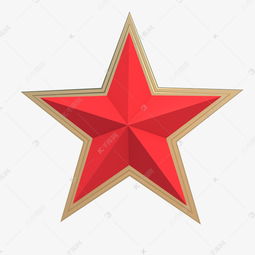 红色金色五角星素材图片免费下载 千库网 