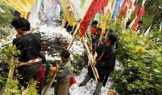 实拍 藏民神秘的 敬山神 