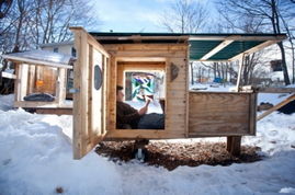 建筑师220美元打造迷你小屋 面积不到1.6平米 