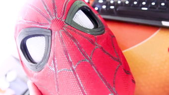 电动蜘蛛侠面具,眼睛大小会变,模拟 蜘蛛感应 效果
