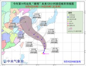 2018年第14号台风摩羯路径图一览 持续更新 