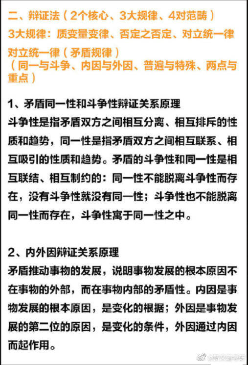 考研政治 马原知识点汇总,赶紧收藏