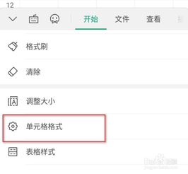手机wps怎么设置单元格格式 