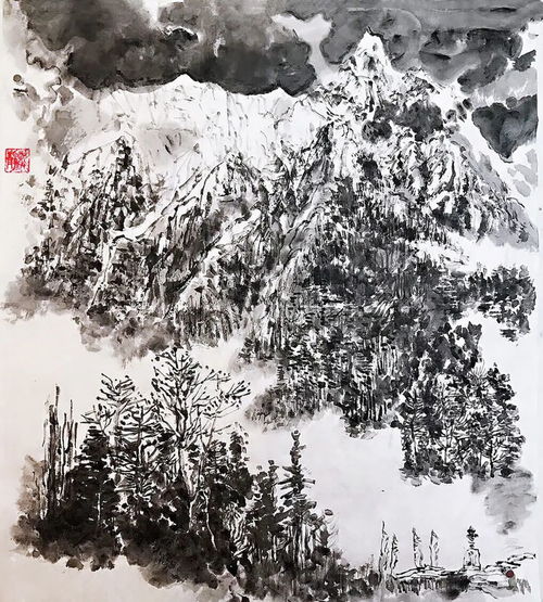 画家龙静 纵横山水间 笔墨任心游