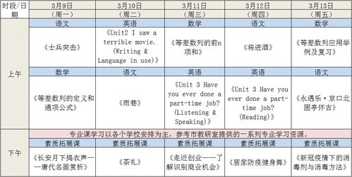 同学们,快来领取第五周 学习任务单