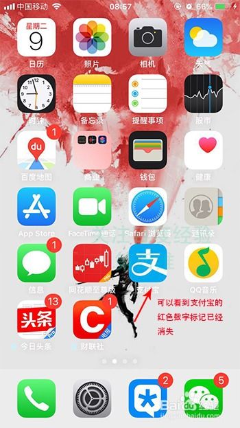 iphone苹果手机如何取消应用图标红色数字标记