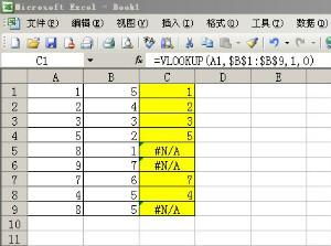 Excel表格中如何对比A与B列中不相同的数据 