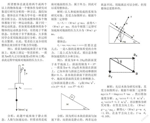 整体法在非平衡力学中的应用 