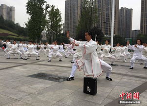 重庆90后小伙教武术吸引百余名老人 拜师 学艺