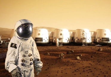 人类首次登陆火星时间,历史性的里程碑。的海报