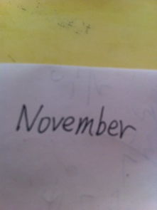 十一月英文怎么写,十一月单词英文