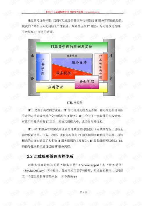 很好的运维服务方案模版框架值得借鉴