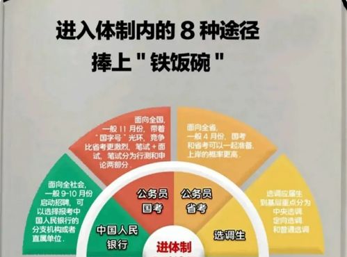 大学生毕业后想进入体制内,有8种不同途径,网友直呼还凑合