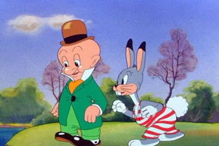 我记得一个动画片里面有一个兔子还有一个猎人,那个兔子就是好狡猾的,边走路边吃胡萝卜,那是什么动画片 