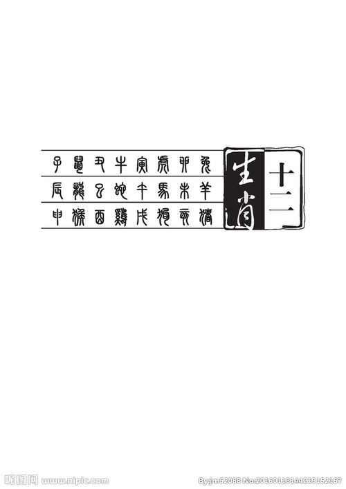 十二生肖文字logo图片 