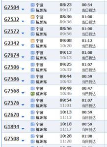 宁波到杭州火车时刻表,有宁波至杭州直达火车吗？-第4张图片